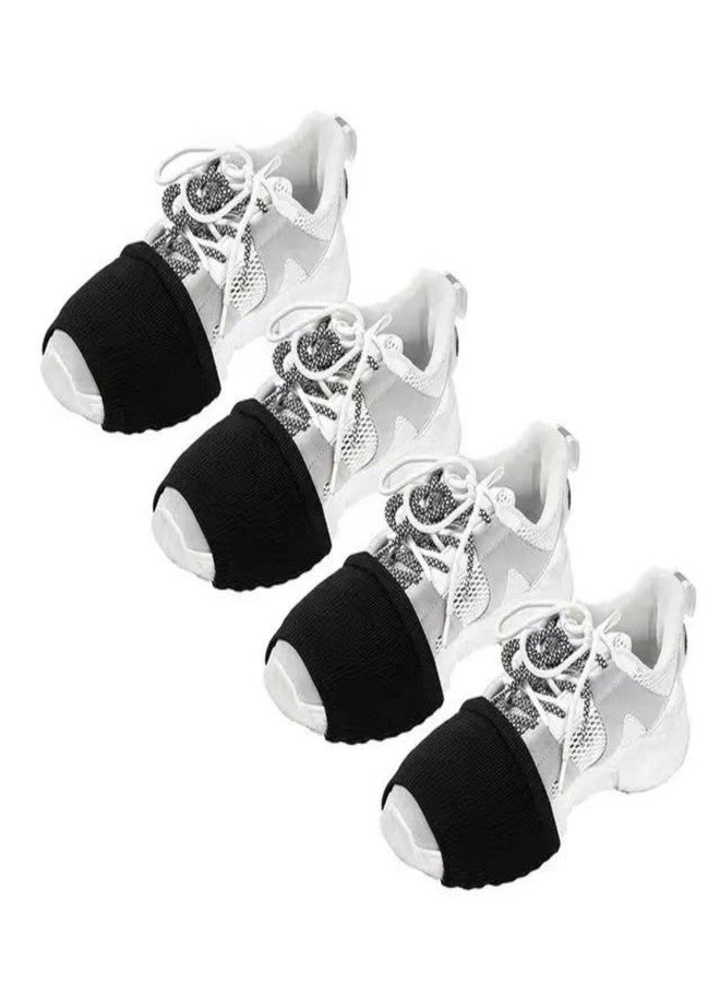 Sanseenia 2 Pairs Socks for Dance Over Sneaker, Dance Shoe Socks on Smooth Floors, Dancing Sliders Turning Socks Dance Shoe Covers (Black) - Image 1